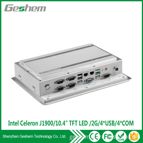 2017 Latest wireless design 10.4'' fanless pc PPC-GS1051HT idustrial touch screen panel pc